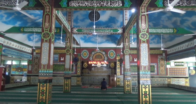 Kaligrafi Dalam Area Masjid Baitul Anshar,Rutan anak air Padang