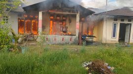 Kebakaran Di Tabiang Banda Gadang,Nanggalo Hanguskan Tiga Petak Rumah