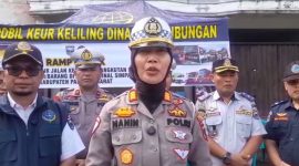 Tim gabungan melakukan pemeriksaan angkutan Lebaran di Terminal Simpang Empat, Kabupaten Pasaman Barat, Senin pagi, (9/3/2026).