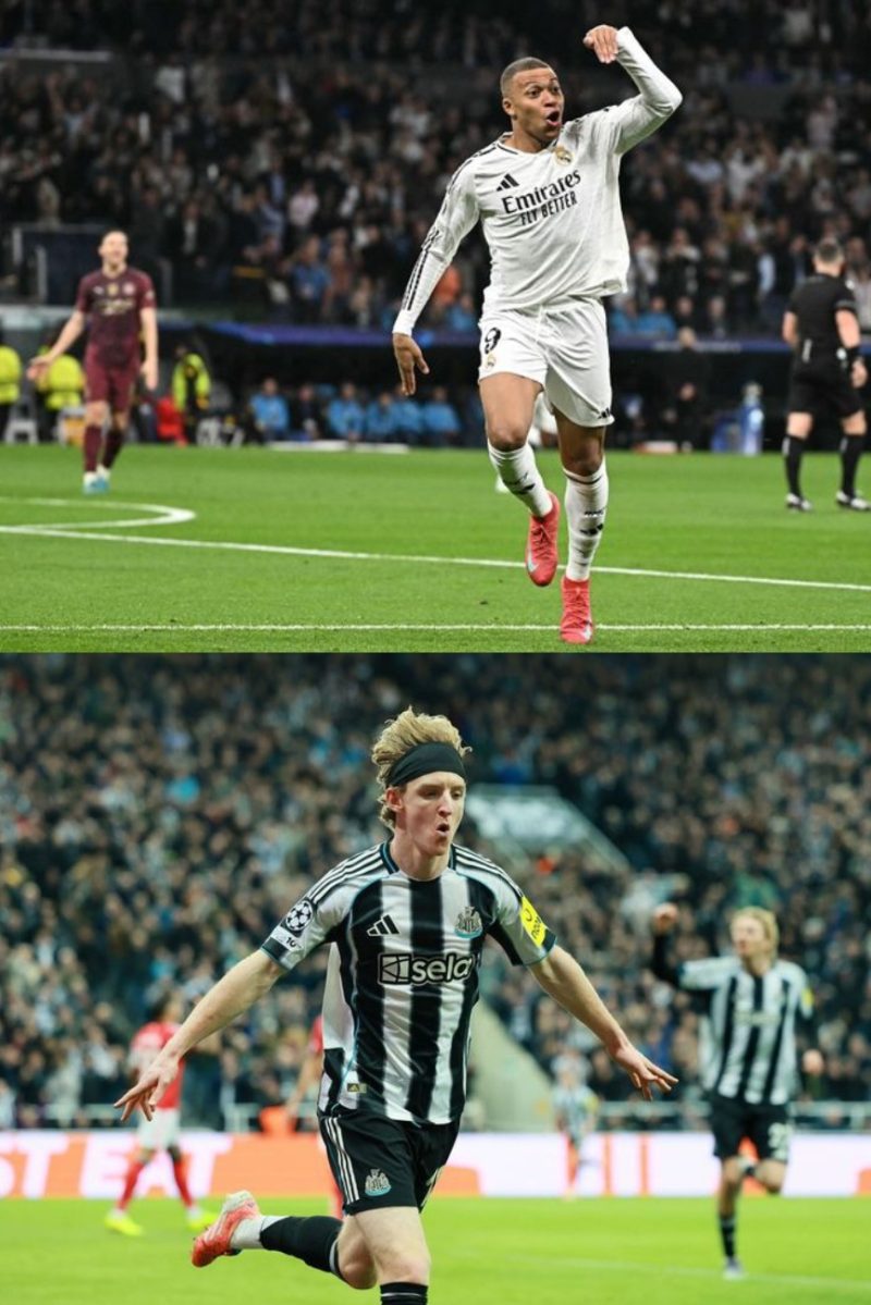 Kylian Mbappe Dan Anthony Gordon Saat Melakukan Selebrasi Usai Cetak Gol 