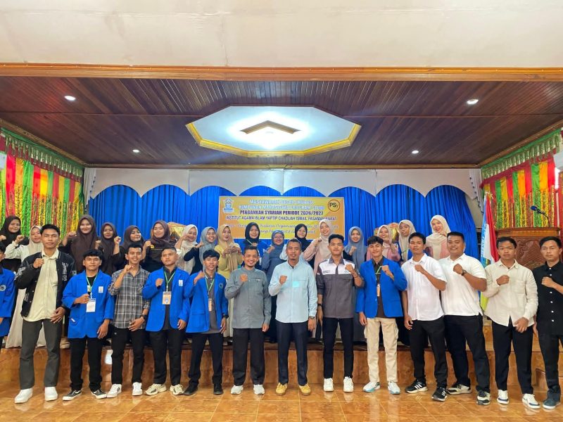 Himpunan Mahasiswa Program Studi Perbankan Syariah (HMPS PSy) Institut Agama Islam (IAI) YAPTIP Chadijah Ismail Pasaman Barat sukses melaksanakan Musyawarah Besar (MUBES) pada (2/4/2026) di Aula IAI Simpang Empat.