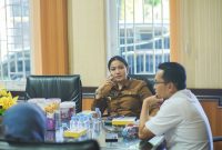 Pertemuan Bupati Annisa Suci Ramadhani dengan Kepala Balai Pelaksanaan Jalan Nasional (BPJN) Sumatera Barat, Elsa Putra Friandi, S.T., M.Sc., M.Eng., pada Senin (27/4/2026).