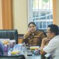 Pertemuan Bupati Annisa Suci Ramadhani dengan Kepala Balai Pelaksanaan Jalan Nasional (BPJN) Sumatera Barat, Elsa Putra Friandi, S.T., M.Sc., M.Eng., pada Senin (27/4/2026).
