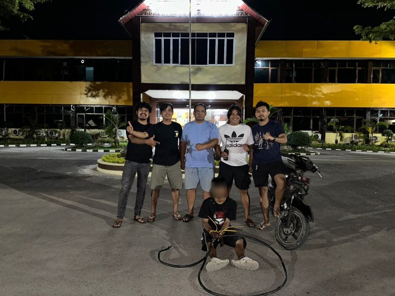 Seorang pria berinisial AJ (24) diamankan Tim 1 Klewang Polresta Padang.