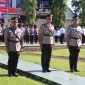 Kapolres Pasaman Barat AKBP Agung Tribawanto, S.Ik, memimpin upacara pelantikan Kasat Reskrim dan sertijab Kapolsek Pasaman di lapangan apel Mapolres setempat, Sabtu (2/5/2026).