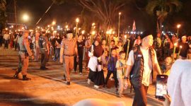 Rute pawai dimulai dari Rumah Dinas Bupati, melintasi Rumah Dinas Sekda, SMPN 1 Pasaman, Jalan Cindua Mato, Polres Pasaman Barat, BNNK, Kantor Kementerian Agama, Pengadilan Agama, BPKD, dan kembali berakhir di kawasan Kantor Bupati Pasaman Barat.