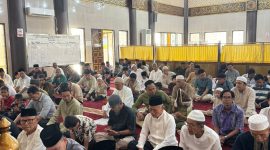 Pelaksanaan Shalat Idul Adha 1447 Hijriah di Masjid Darul Hujjaj Asrama Haji Kelas I Padang berlangsung khidmat, Rabu (27/5/2026).