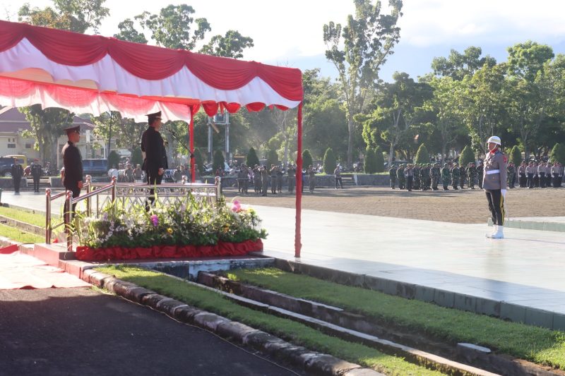 Kepolisan Resor (Polres) Pasaman Barat, Sumatera Barat (Sumbar), melaksanakan Upacara peringatan Hari Bhayangkara ke-80 tahun 2026, di halaman Kantor Kantor Bupati Pasaman Barat pada Rabu pagi (1/7/2026).