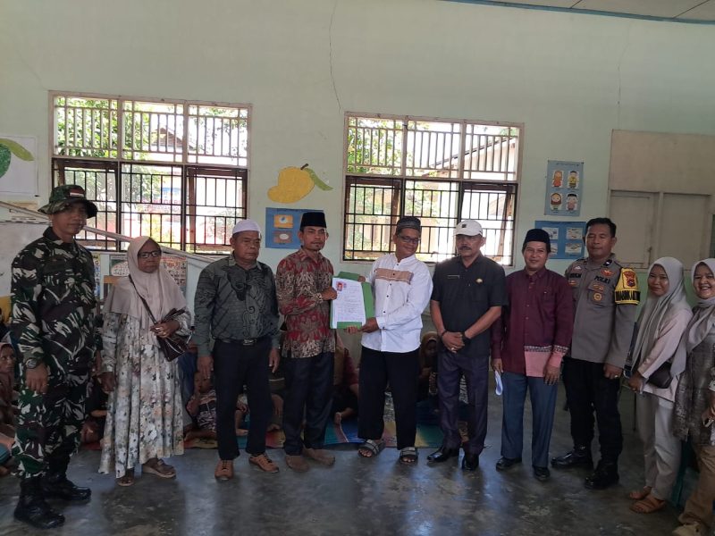 Arifin S.Pt resmi mendaftar bakal calon Walinagari Aia Gadang Timur, Kecamatan Pasaman, Jumat (17/7/2026).