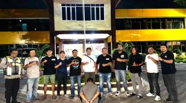 Pelarian seorang pelaku penggelapan uang majikan di Kota Pangkalpinang berinisial MKG (25) diciduk polisi.