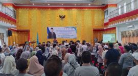 Anggota Komisi IX DPR RI Fraksi Partai Gerindra, Ade Rezki Pratama, SE, MM, menggelar Sosialisasi Komunikasi, Informasi, dan Edukasi (KIE) bertema 