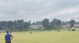 Pertandingan sengit tersaji dalam ajang Bupati Cup 2026 yang mempertemukan tim Kodim 0305 Pasaman bersama wartawan melawan tim Polres Pasaman Barat di GOR Tuah Basamo, Padang Tujuh, Jumat (14/8/2026) pagi.